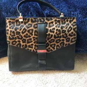 kate spade leopard purse
